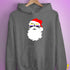 Santa Claus Nonbinary Pride Flag Sunglasses Hoodie - Grey Heather